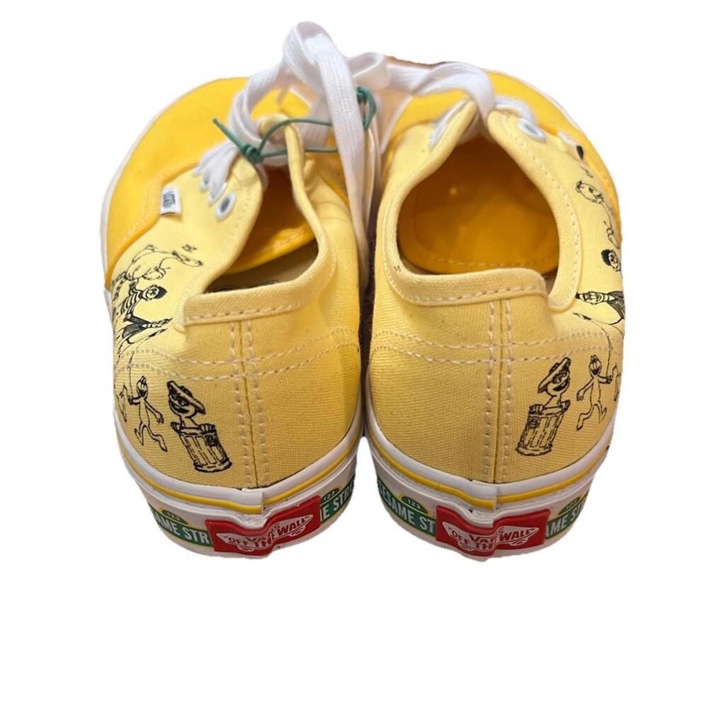 Vans Sesame Street Authentic Yellow Shoes Sneakers Limited Edition Size 5.5 Wms - Picture 3 of 5
